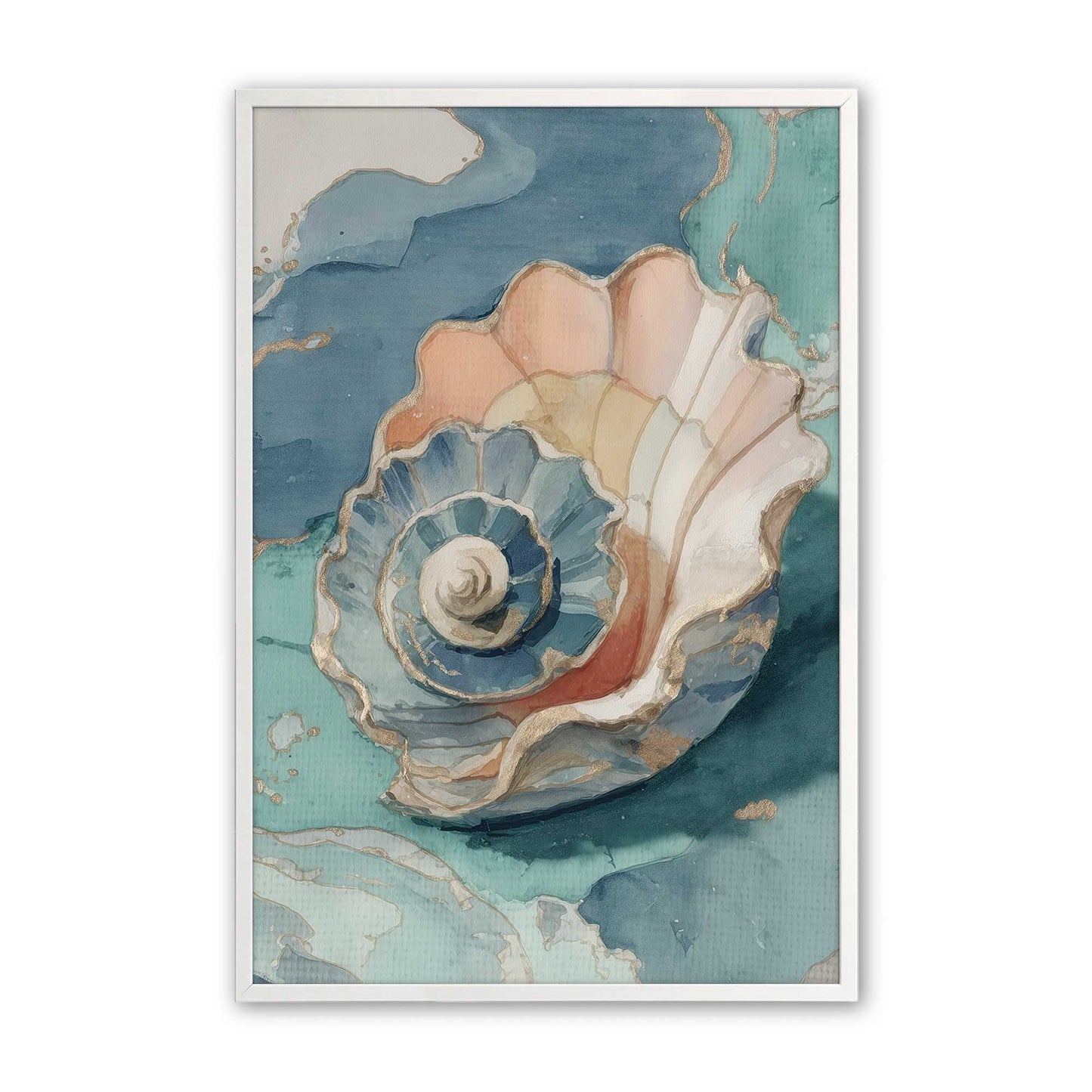 [Color:Opaque White], Picture of art in a Opaque White frame