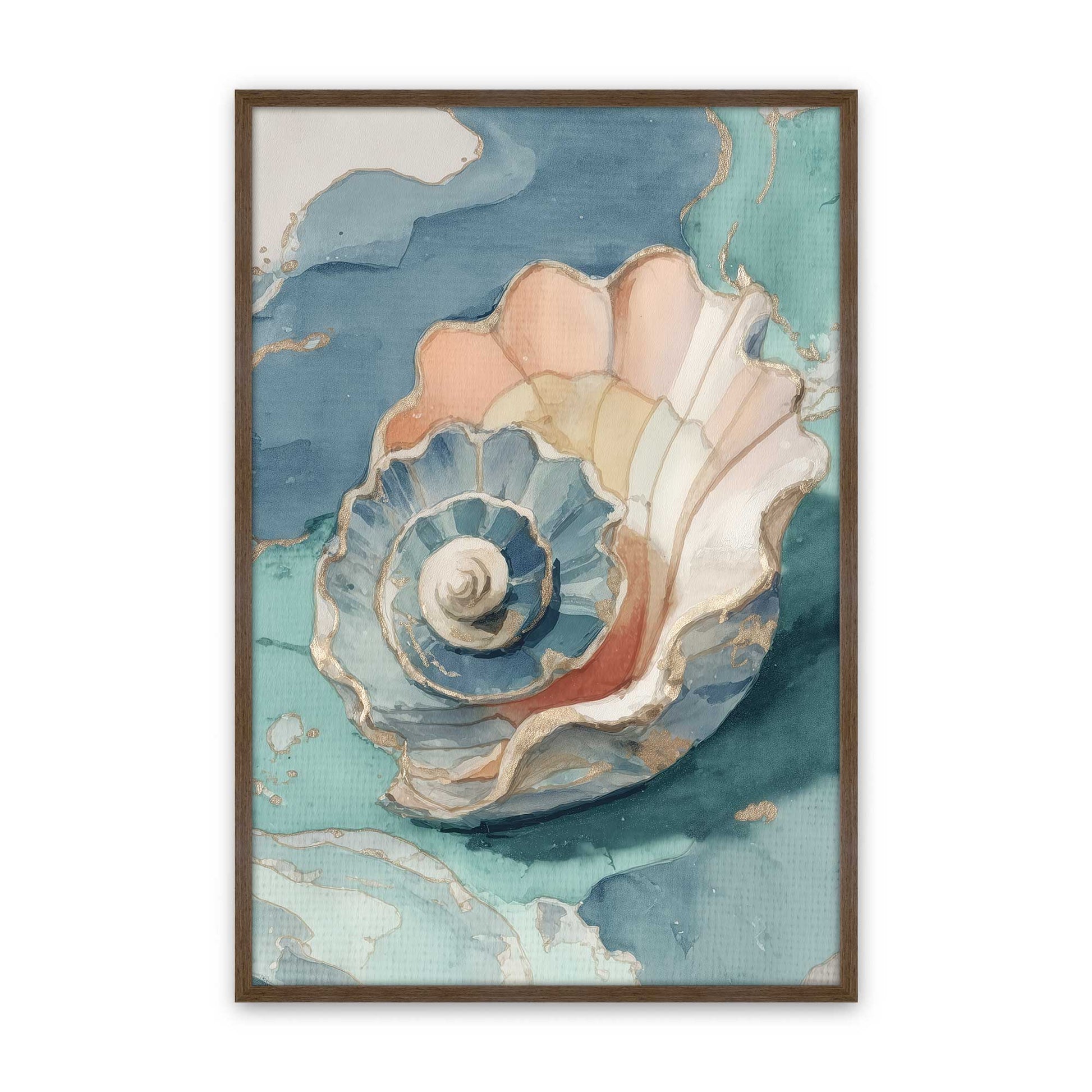 [Color:Walnut], Picture of art in a Walnut frame