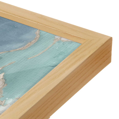 [Color:American Maple], Picture of art in a American Maple frame at an angle