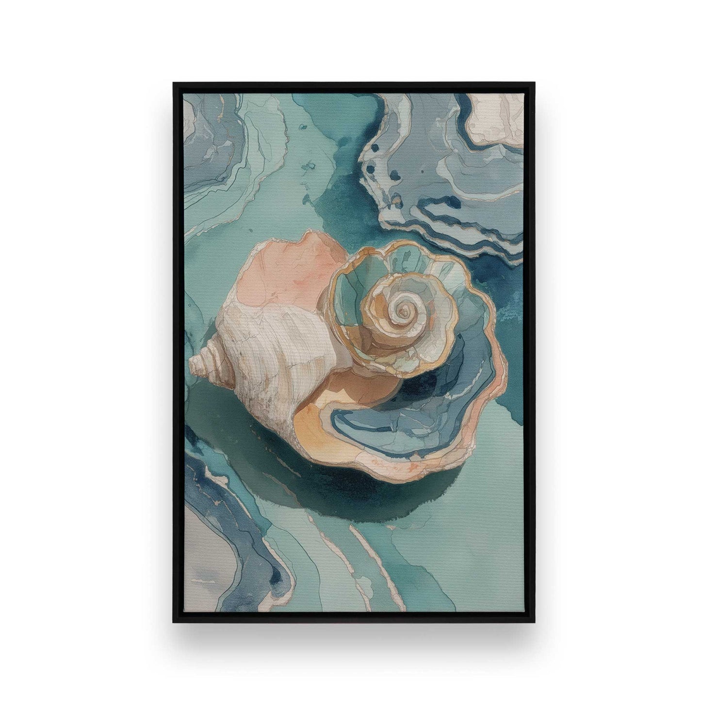 Shell Yeah Calm, Set of 4 Canvas Prints