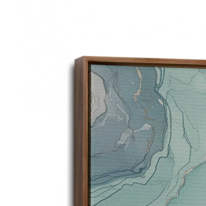[Color:Walnut], Picture of art in a Walnut frame at an angle