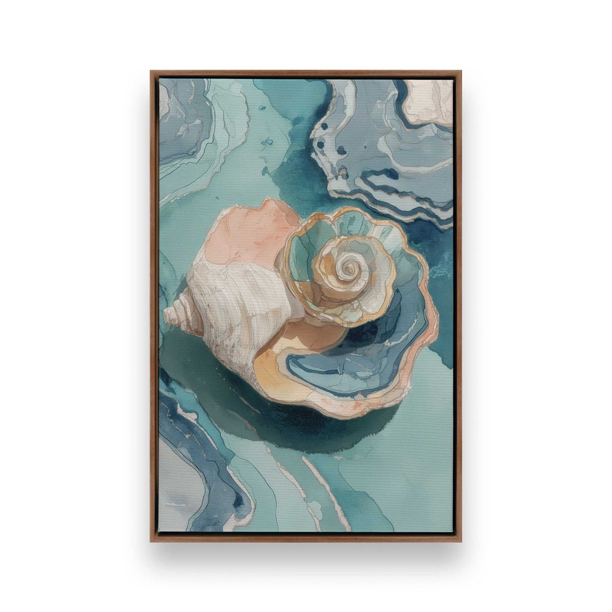 [Color:Walnut], Picture of art in a Walnut frame