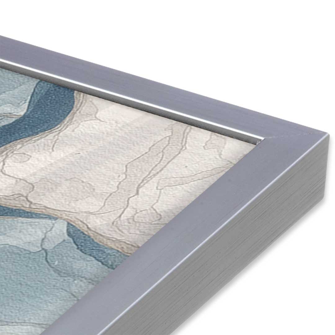[Color:Polished Chrome], Picture of art in a Polished Chrome frame at an angle