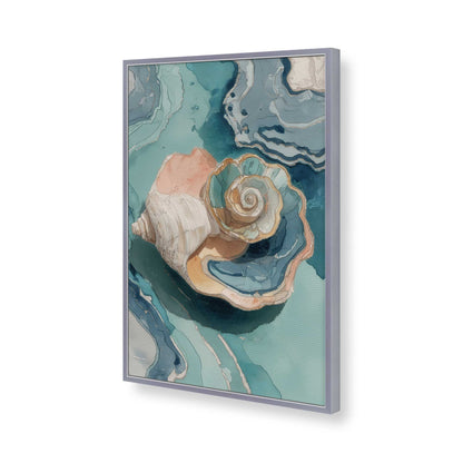 [Color:Polished Chrome], Picture of art in a Polished Chrome frame of the corner