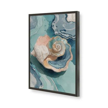 [Color:Satin Black], Picture of art in a Satin Black frame of the corner