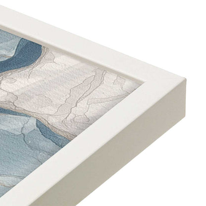[Color:Opaque White], Picture of art in a Opaque White frame at an angle