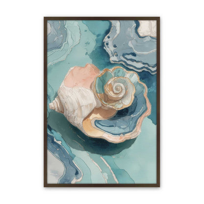 [Color:Brown], Picture of art in a Brown frame