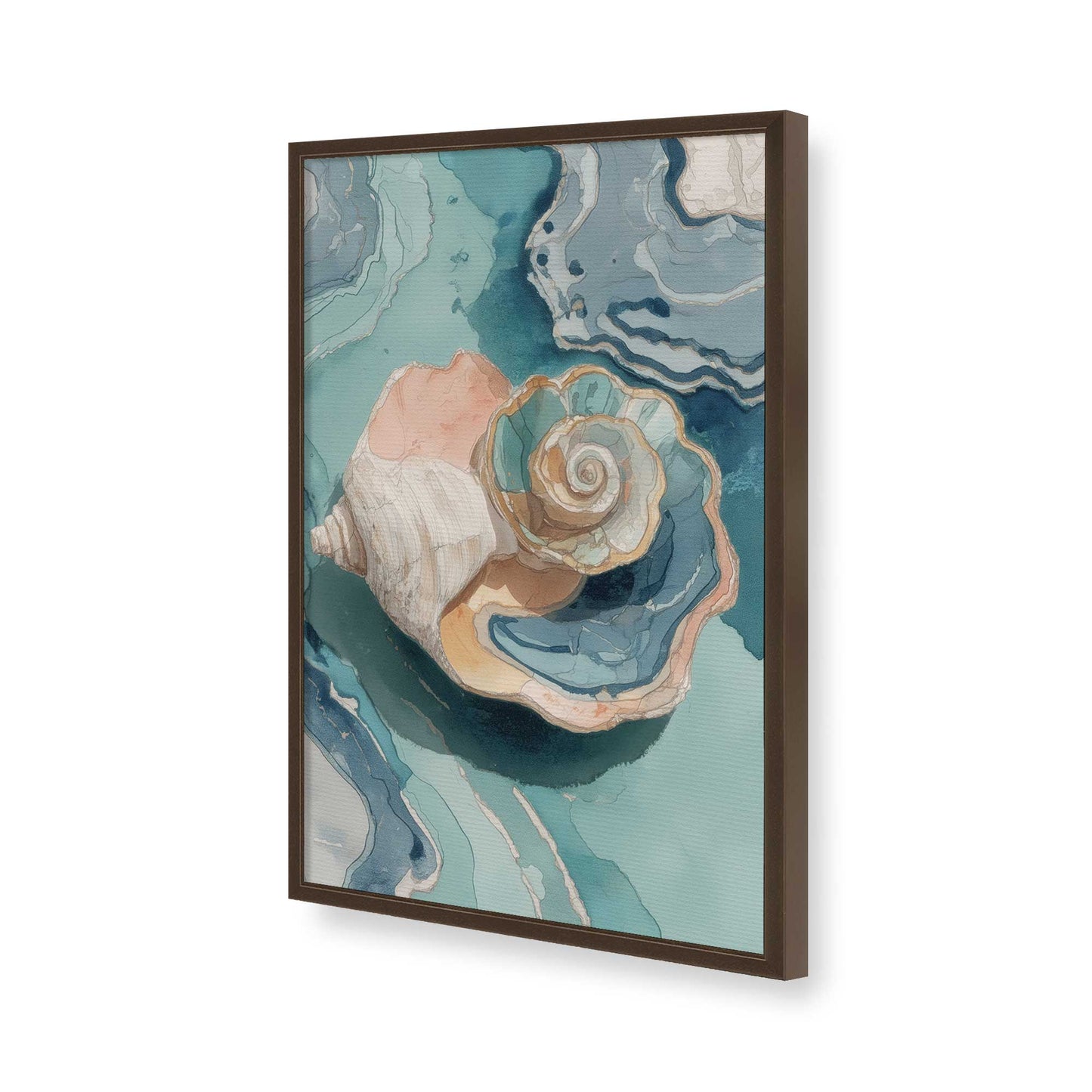 [Color:Belvinder Brown], Picture of art in a Belvinder Brown frame of the corner