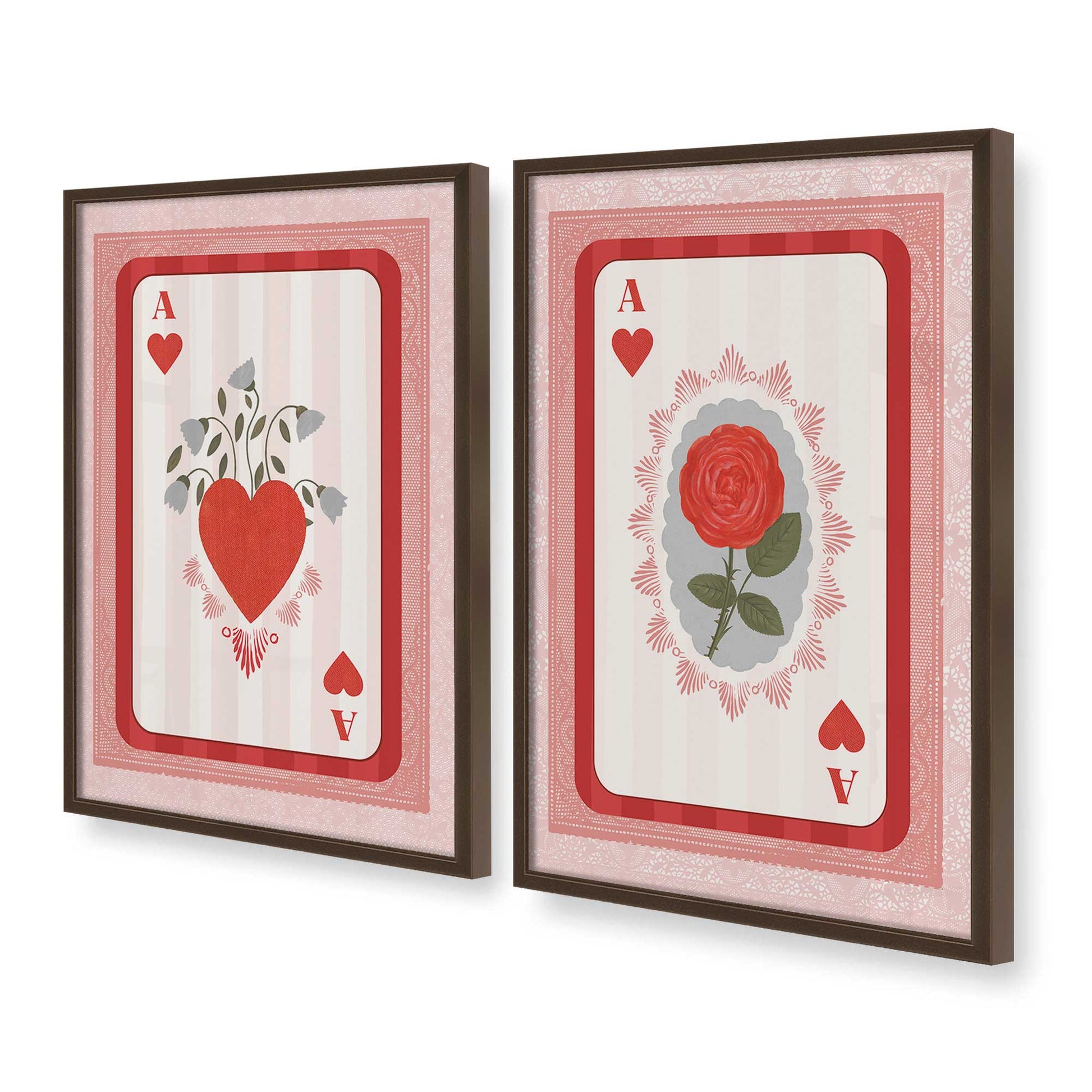 [Color:Belvinder Brown], Picture of art in a Belvinder Brown frame at an angle