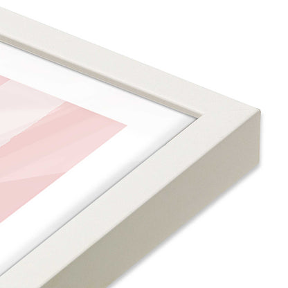 [Color:Opaque White], Picture of art in an Opaque White frame of the corner