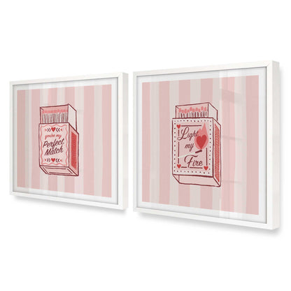 [Color:Opaque White], Picture of art in an Opaque White frame at an angle