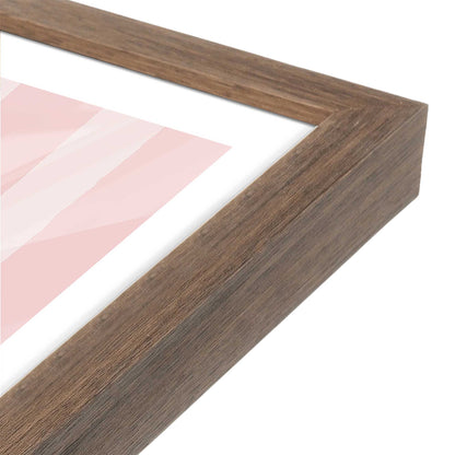 [Color:Walnut], Picture of art in a Walnut frame of the corner
