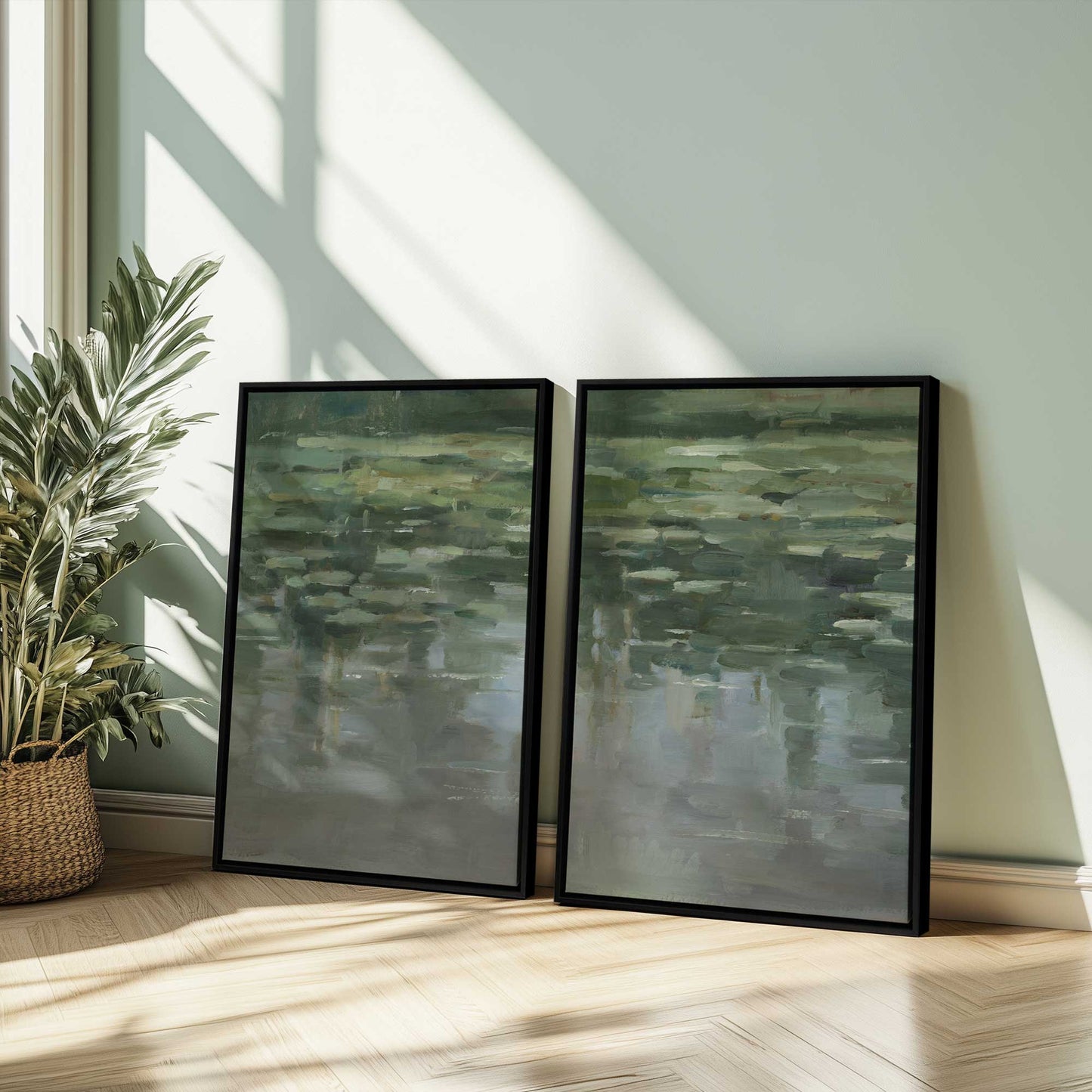 [Color:Satin Black], Picture of art in a Satin Black frame