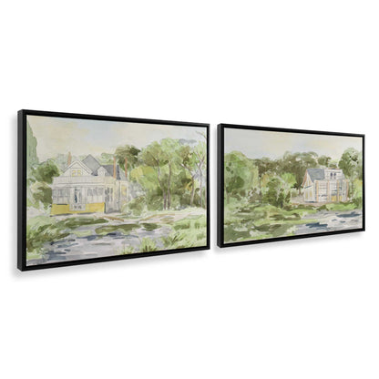 [Color:Satin Black], Picture of art in a Satin Black frame at an angle