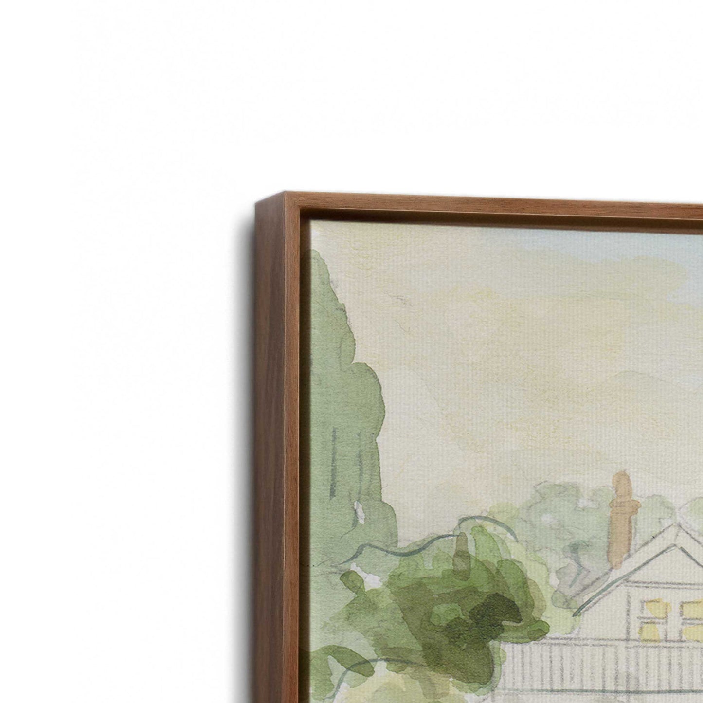 [Color:Walnut], Picture of the corner of the art