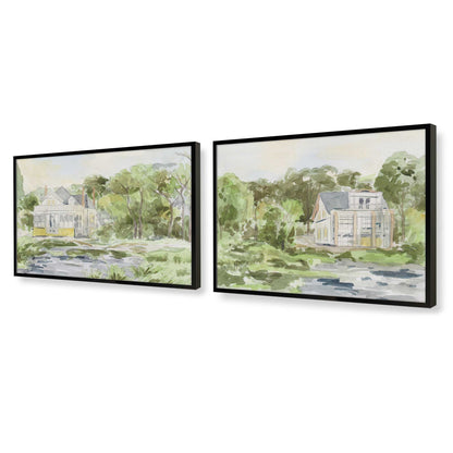 [Color:Satin Black], Picture of art in a Satin Black frame at an angle