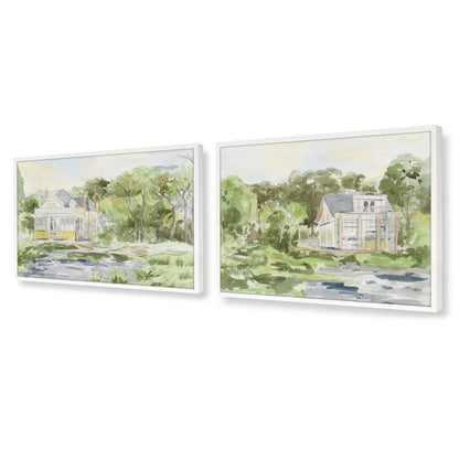 [Color:Opaque White], Picture of art in a Opaque White frame at an angle