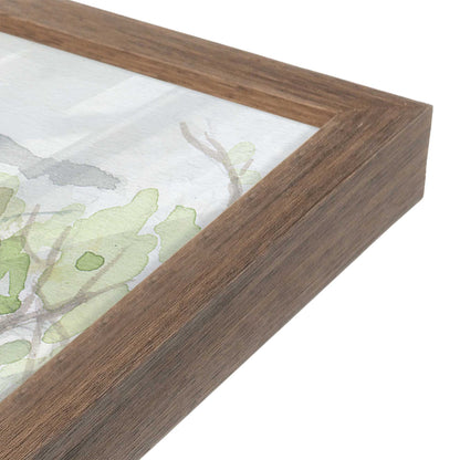 [Color:Walnut], Picture of art in a Walnut frame of the corner