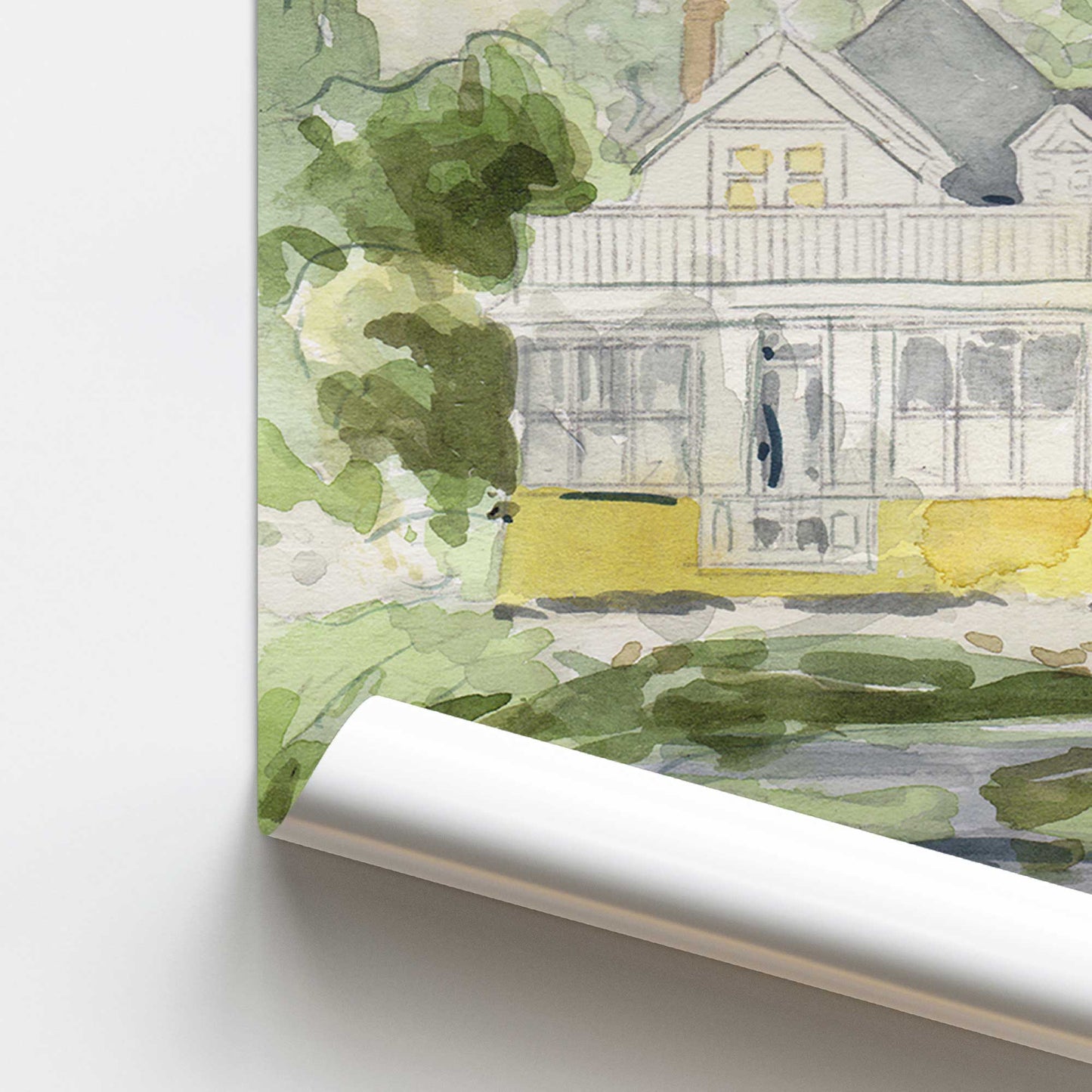 [color:Rolled Print], Picture of close up of art