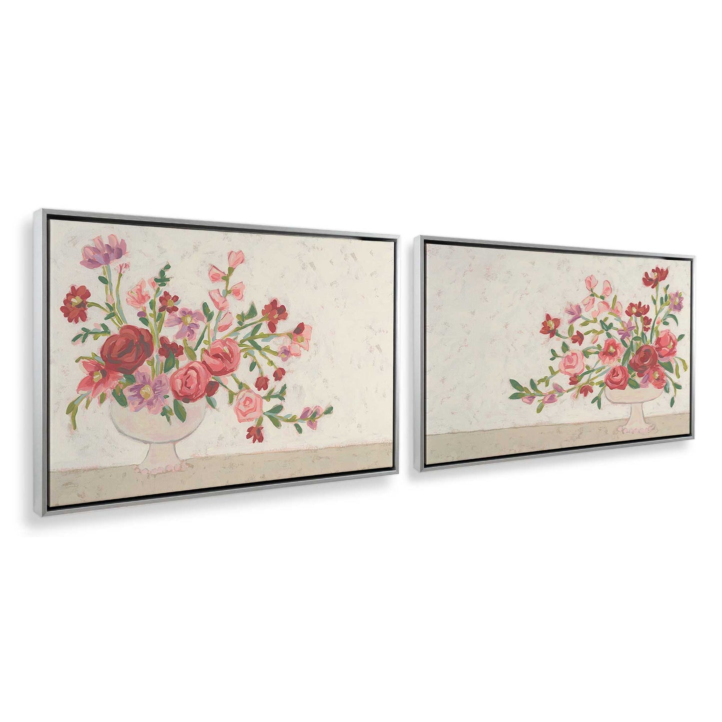 [Color:Polished Chrome], Picture of art in a Polished Chrome frame at an angle