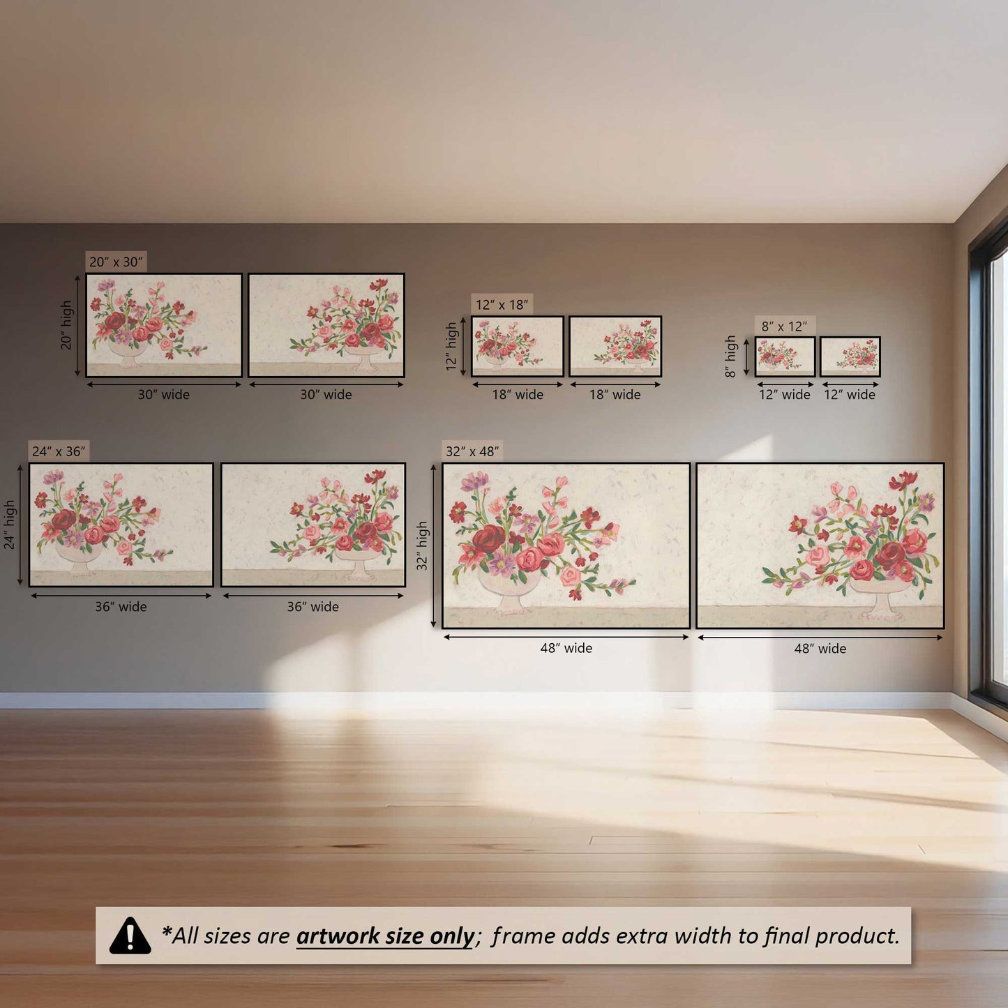 Pretty Petal Party, Set of 2 Canvas Prints