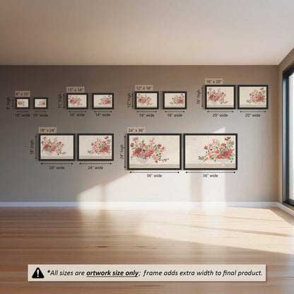 Pretty Petal Party Set of 2 Art Prints