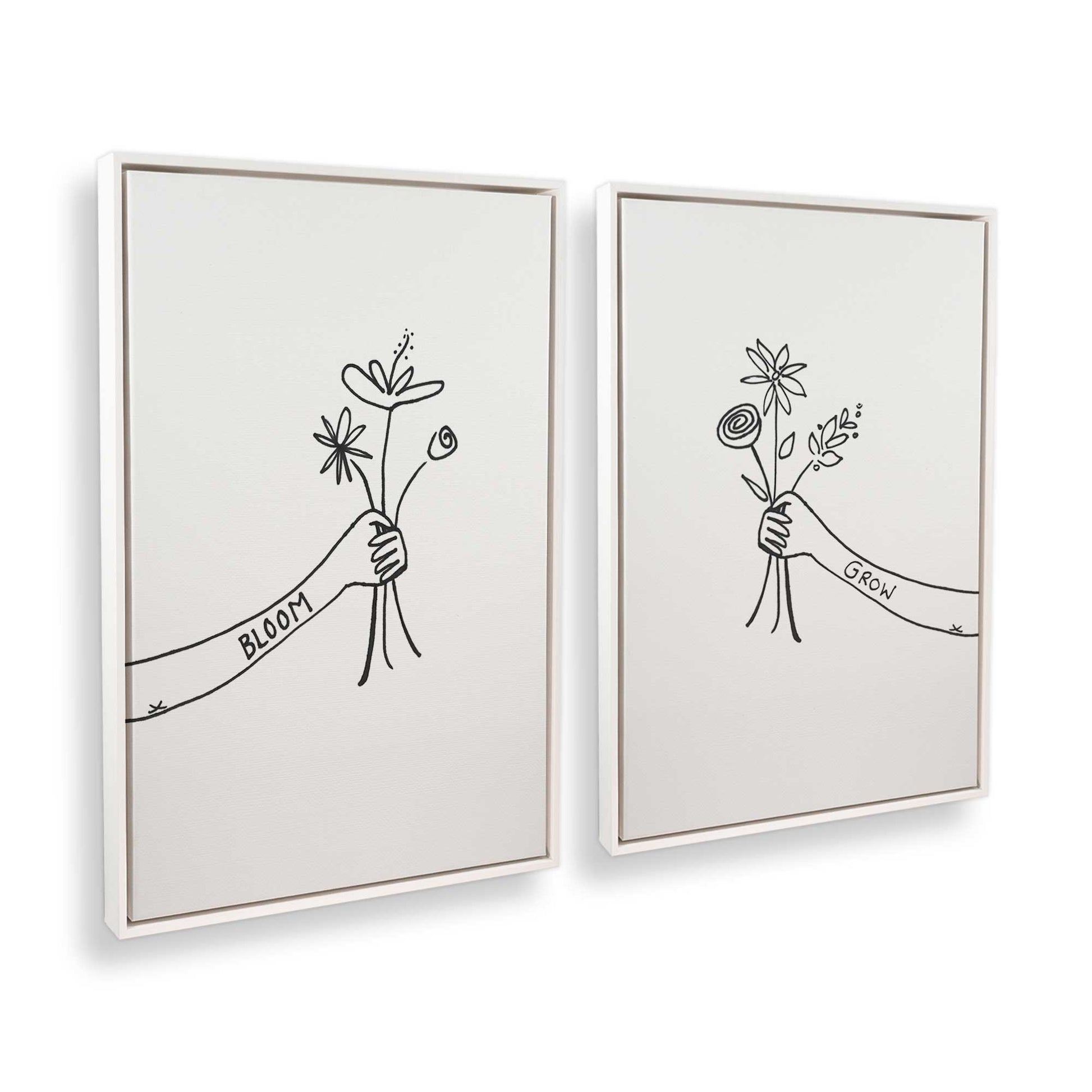 [Color:Opaque White], Picture of art in a White frame at an angle