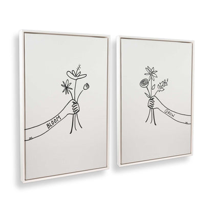 [Color:Opaque White], Picture of art in a White frame at an angle
