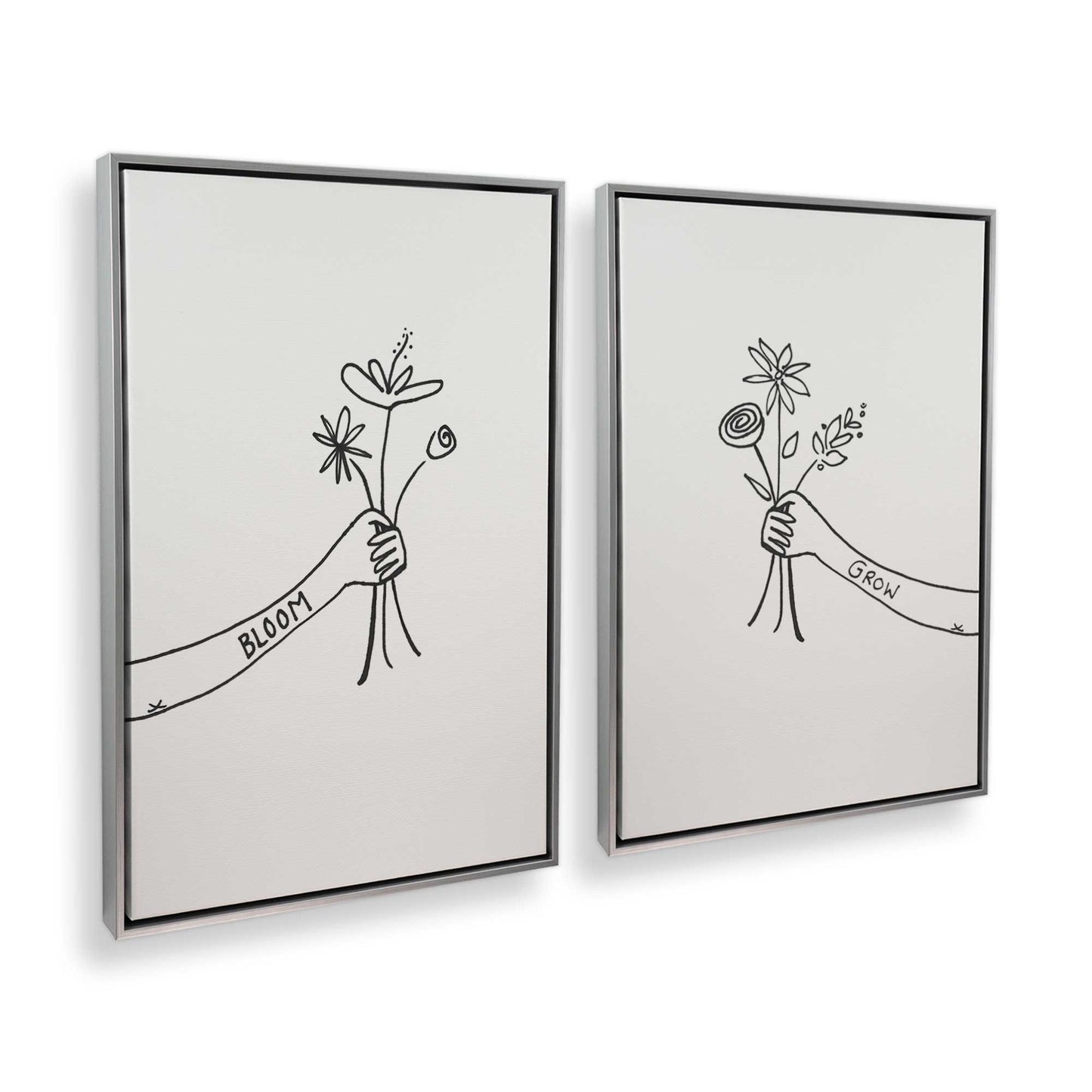 [Color:Polished Chrome], Picture of art in a Polished Chrome frame at an angle