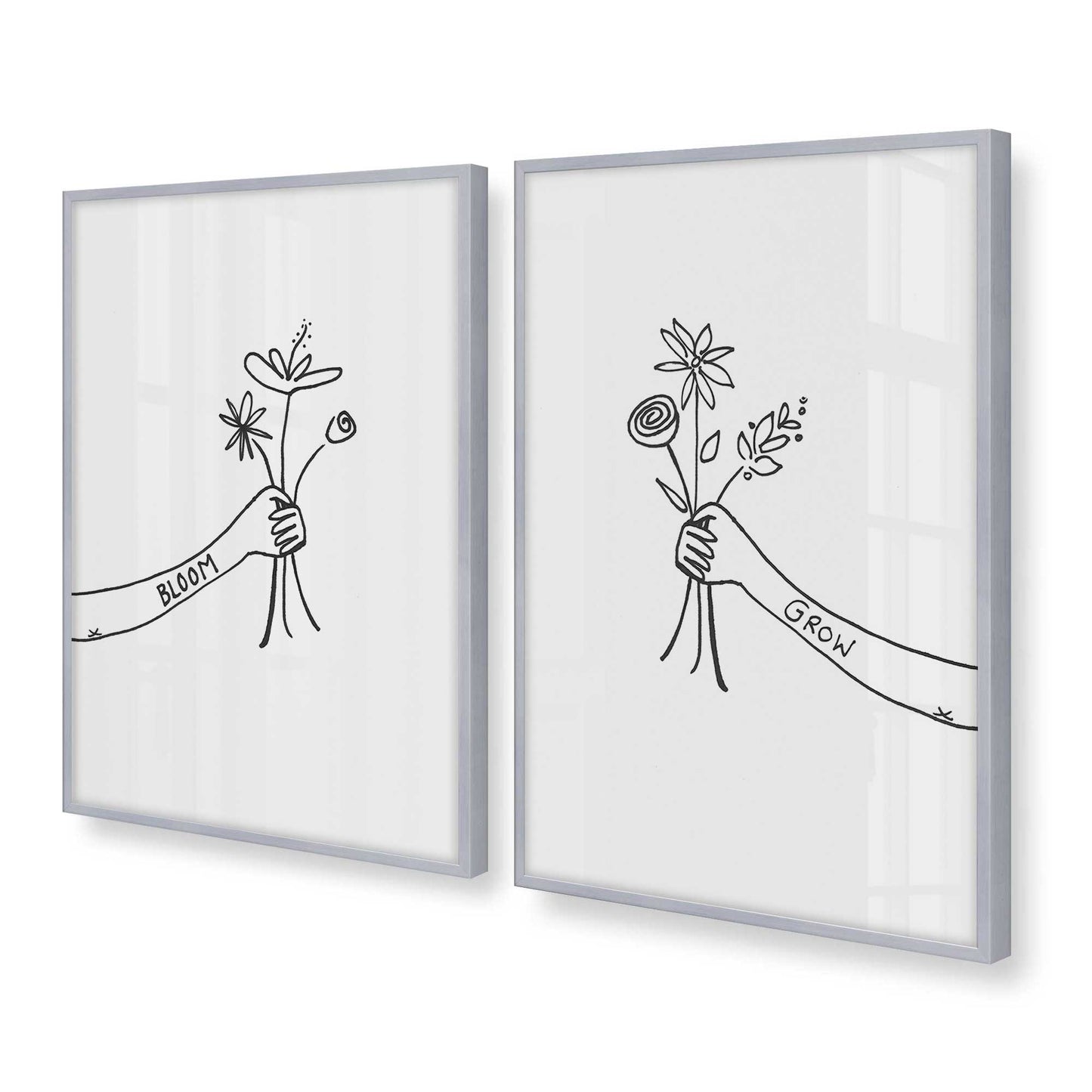 [Color:Polished Chrome], Picture of art in a Polished Chrome frame at an angle