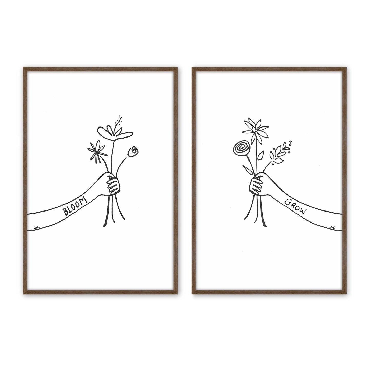 [Color:Walnut], Picture of art in a Walnut frame