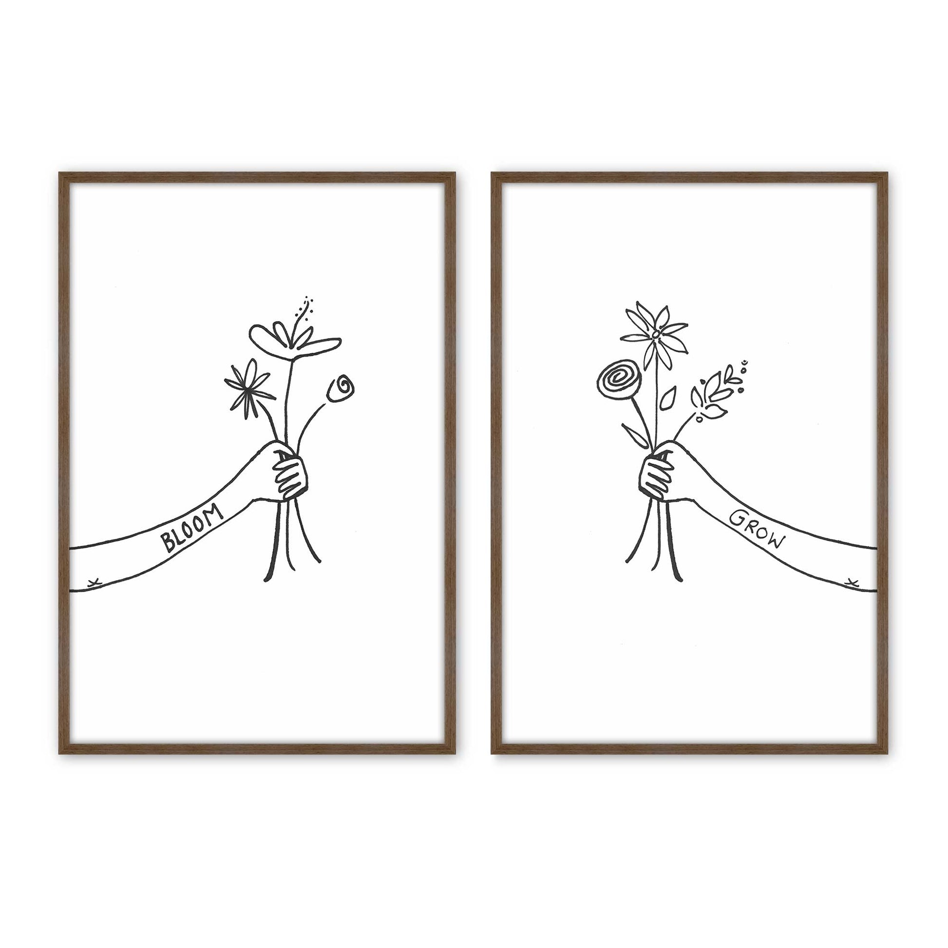 [Color:Walnut], Picture of art in a Walnut frame