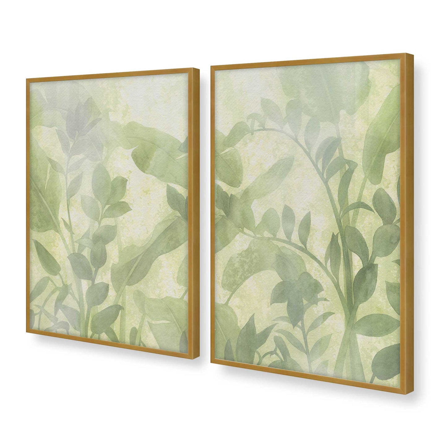 [Color:Polished Gold], Picture of art in a Polished Gold frame at an angle