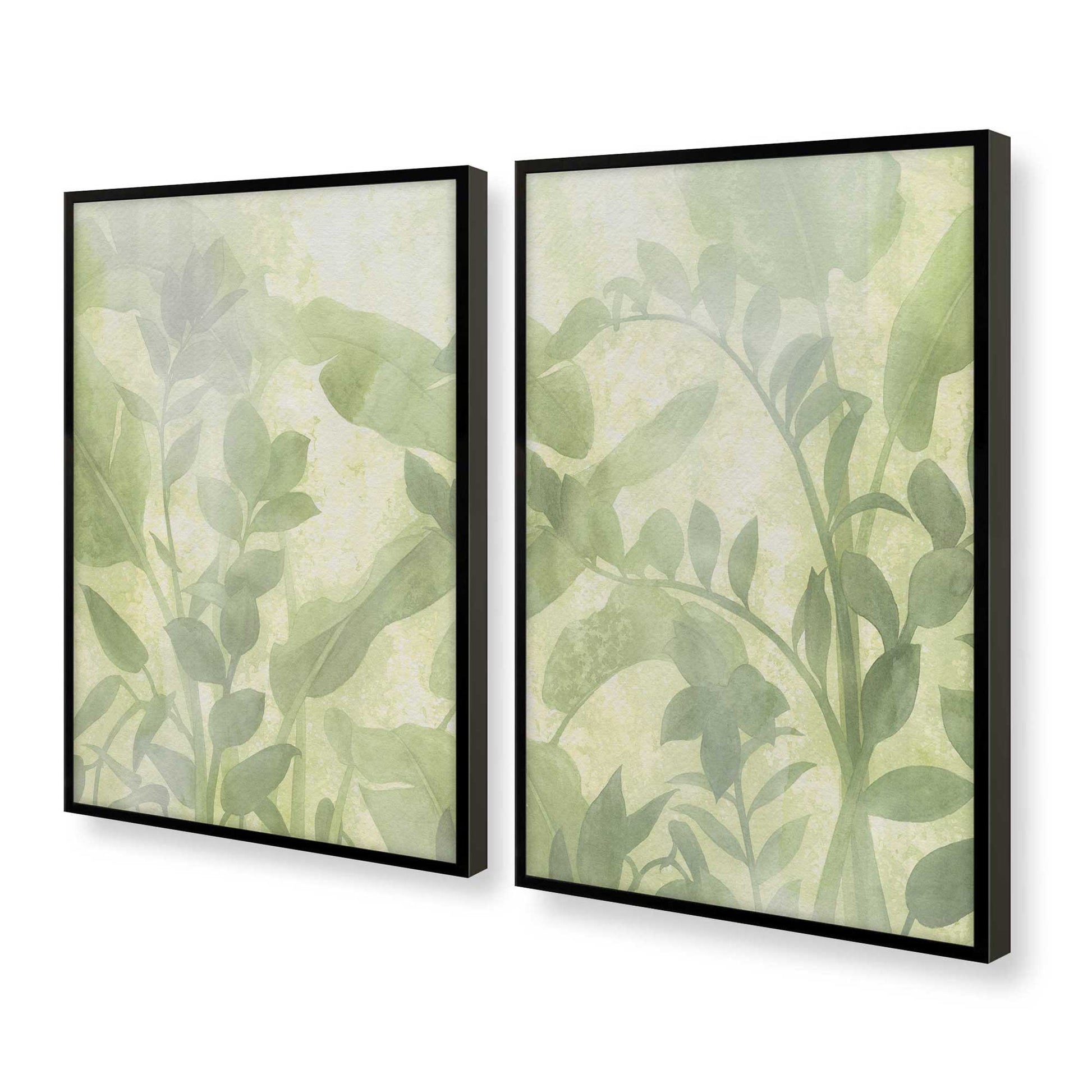 [Color:Satin Black], Picture of art in a Satin Black frame at an angle