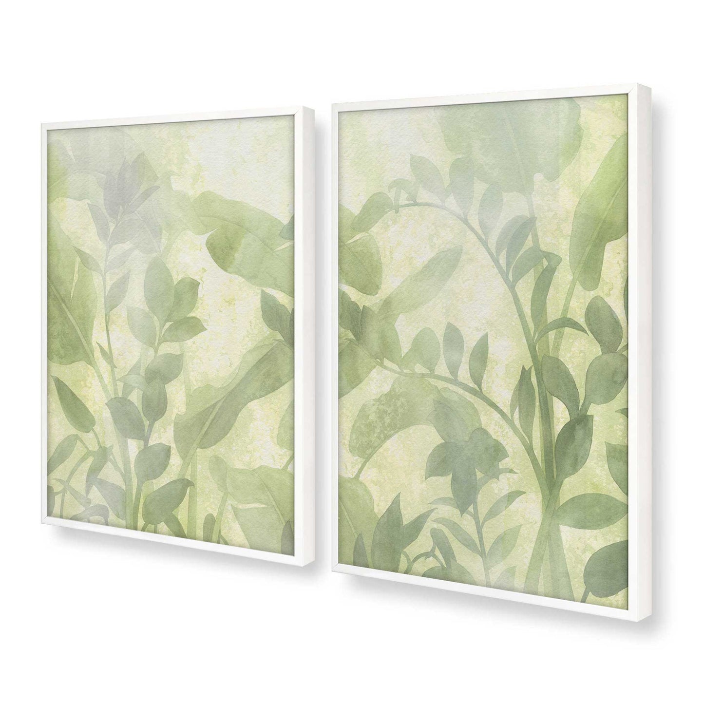 [Color:Opaque White], Picture of art in a Opaque White frame at an angle