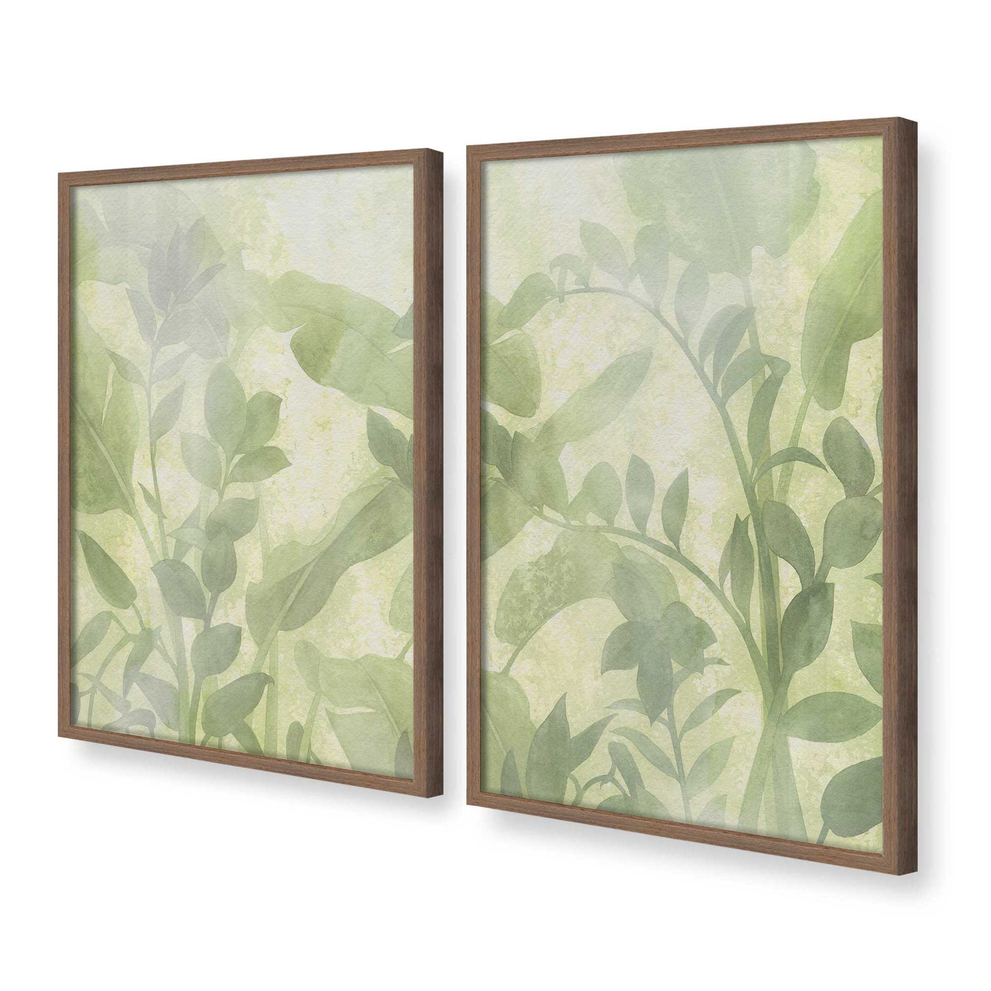 [Color:Walnut], Picture of art in a Walnut frame at an angle