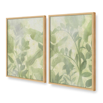 [Color:American Maple], Picture of art in a American Maple frame at an angle