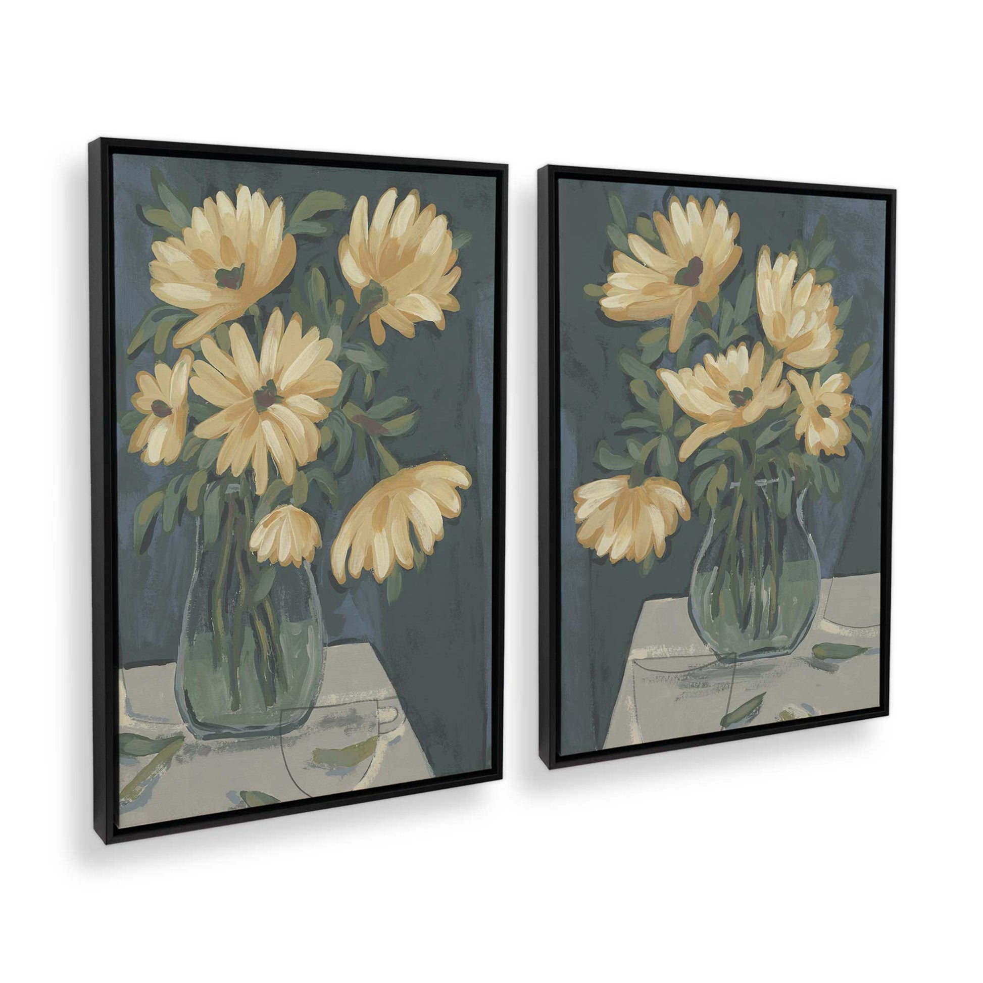 [Color:Satin Black], Picture of art in a Satin Black frame at an angle