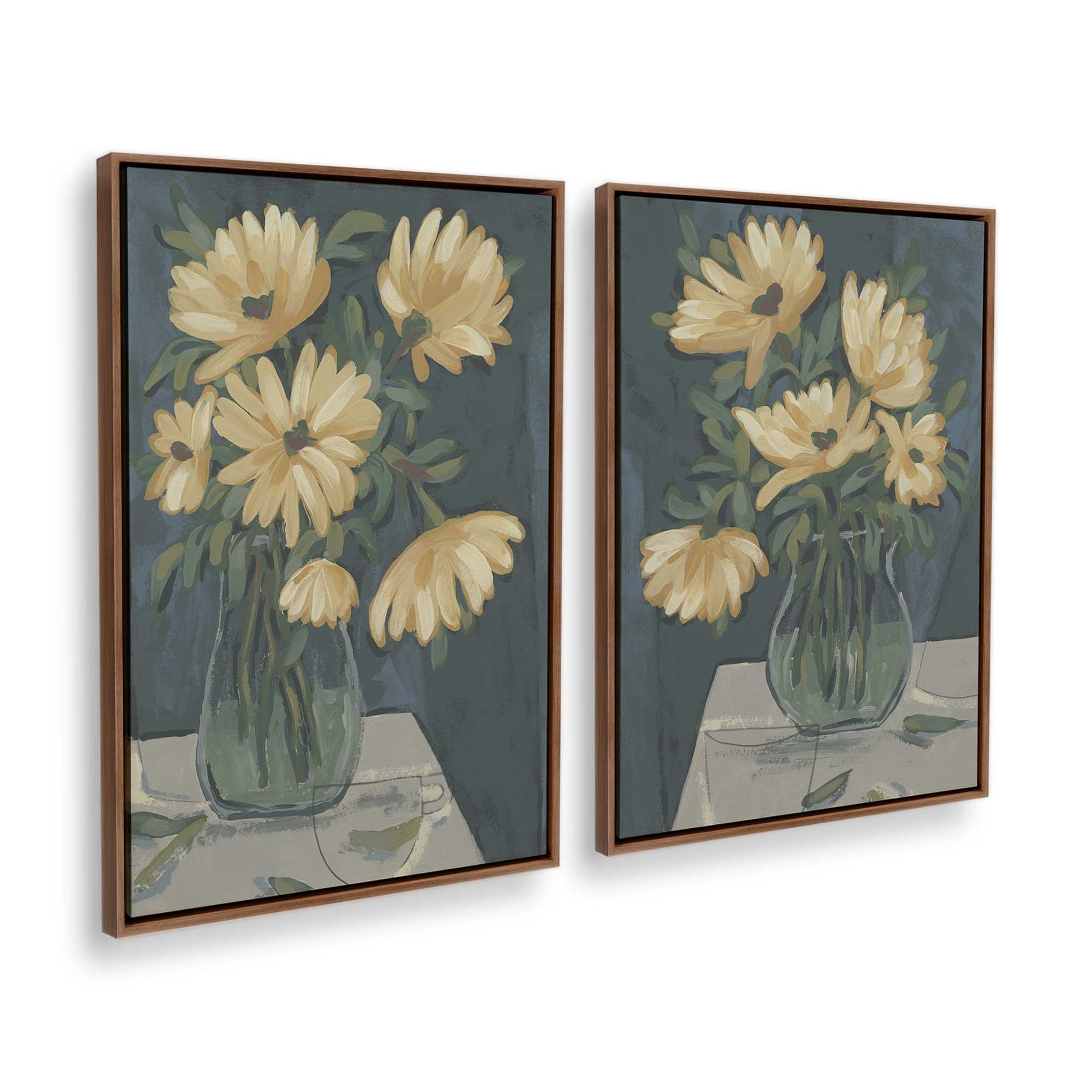[Color:Walnut], Picture of art in a Walnut frame at an angle