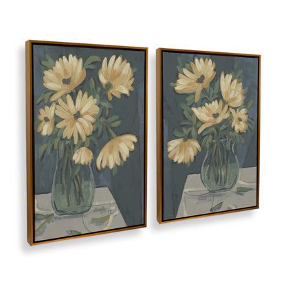 [Color:Polished Gold], Picture of art in a Polished Gold frame at an angle