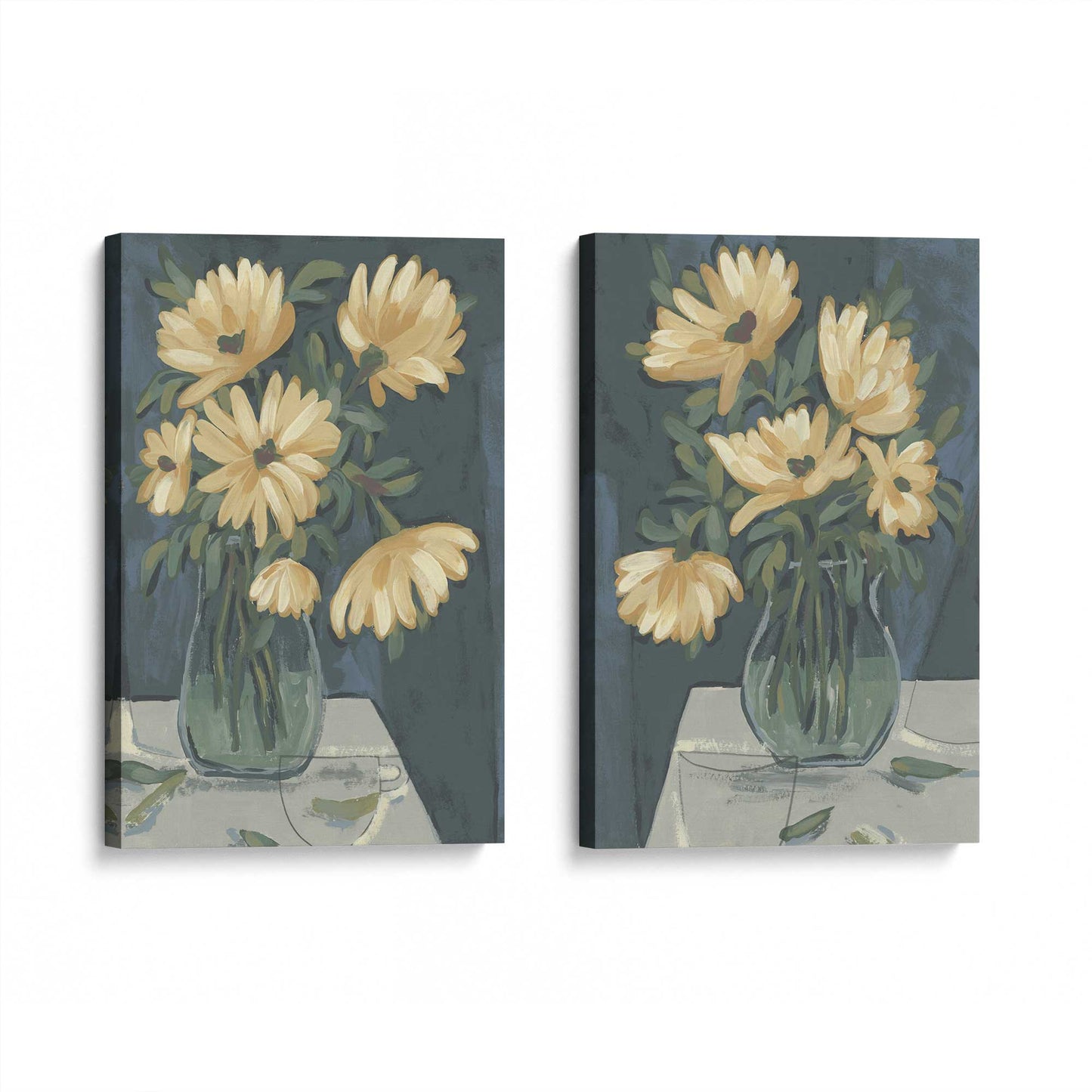[Color:Stretched Canvas], Picture of art at an angle