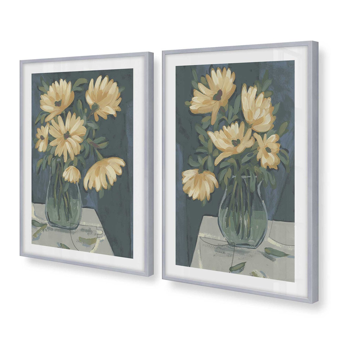 [Color:Polished Chrome], Picture of art in a Polished Chrome frame at an angle