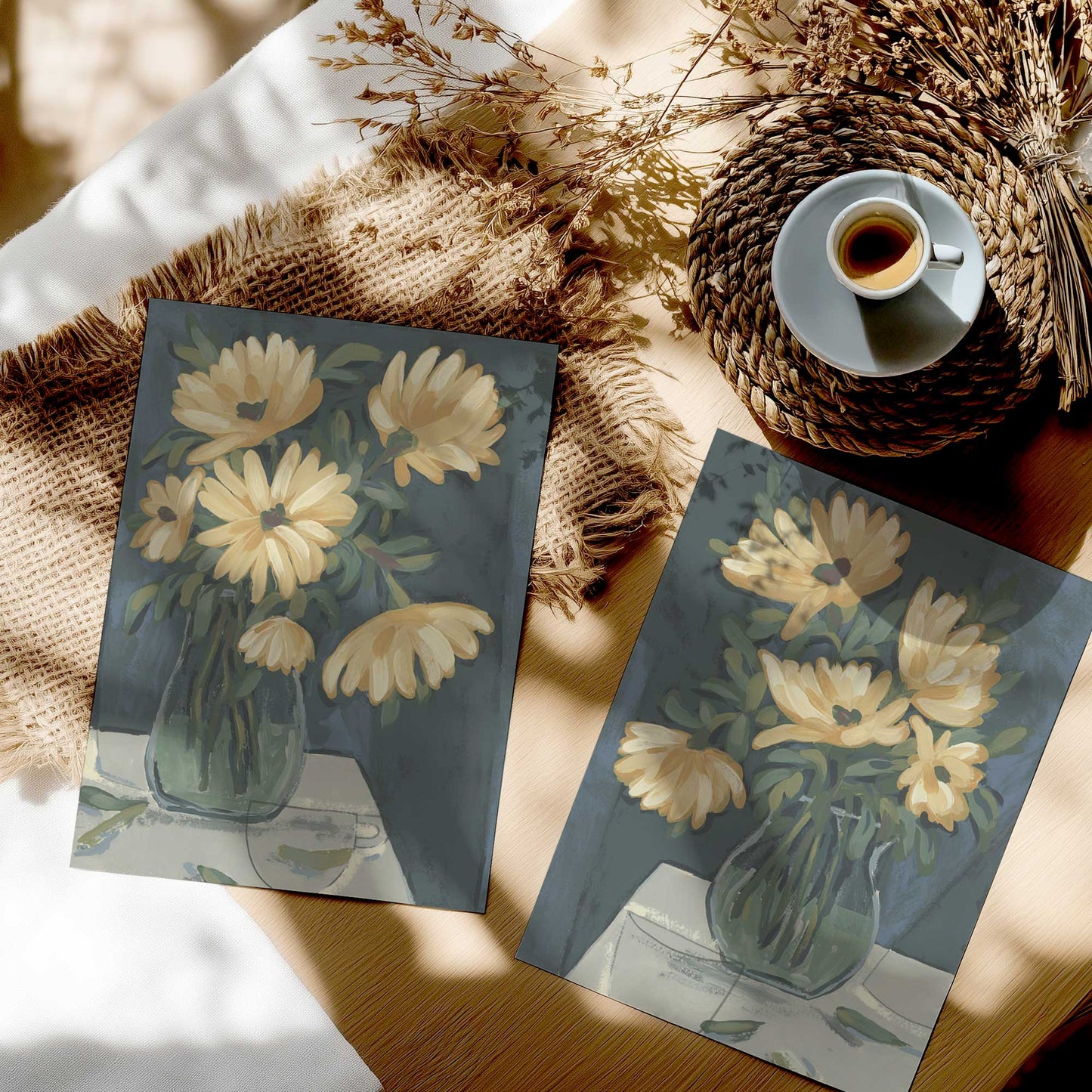 [color:Rolled Print], Picture in a room