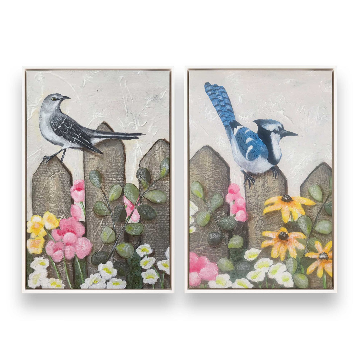 [Color:Opaque White], Picture of art in a White frame