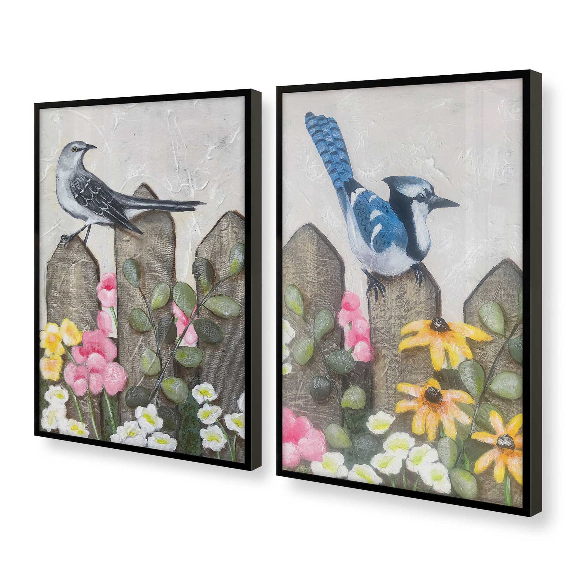 [Color:Satin Black], Picture of art in a Satin Black frame at an angle