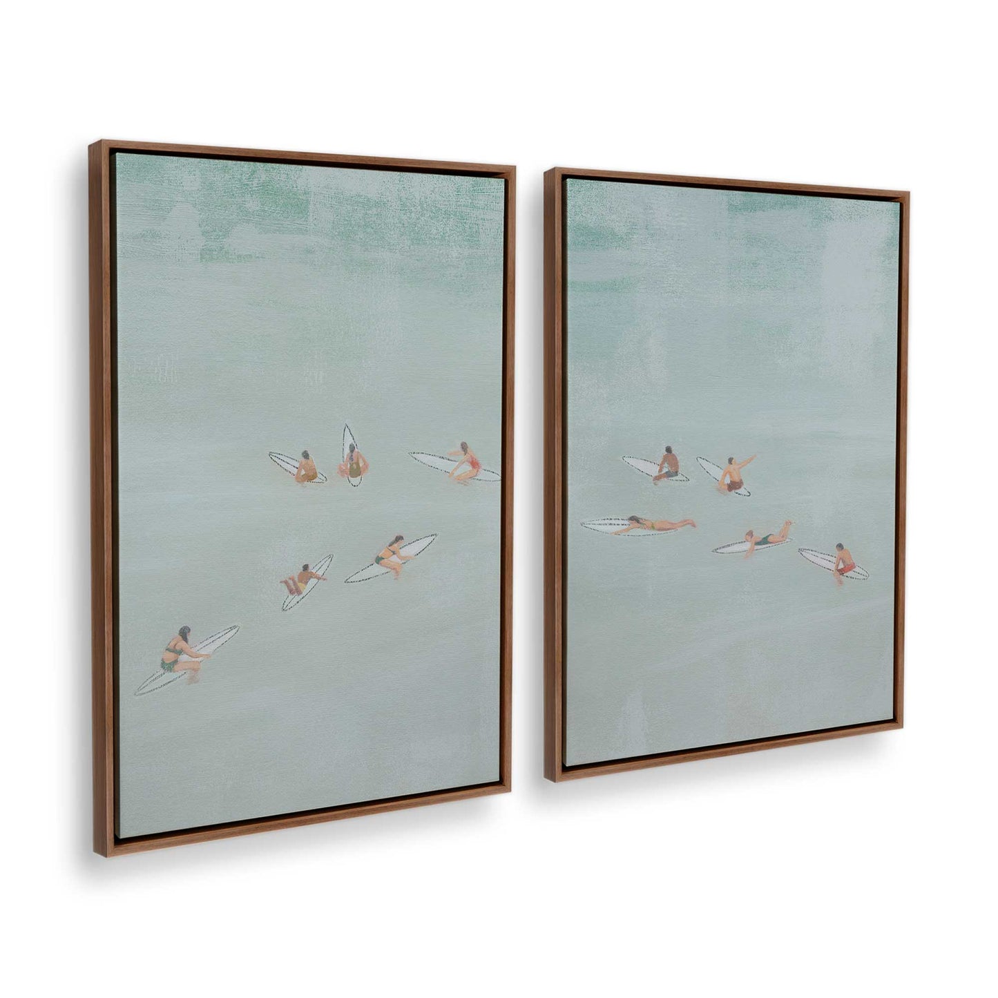 [Color:Walnut], Picture of art in a Walnut frame at an angle
