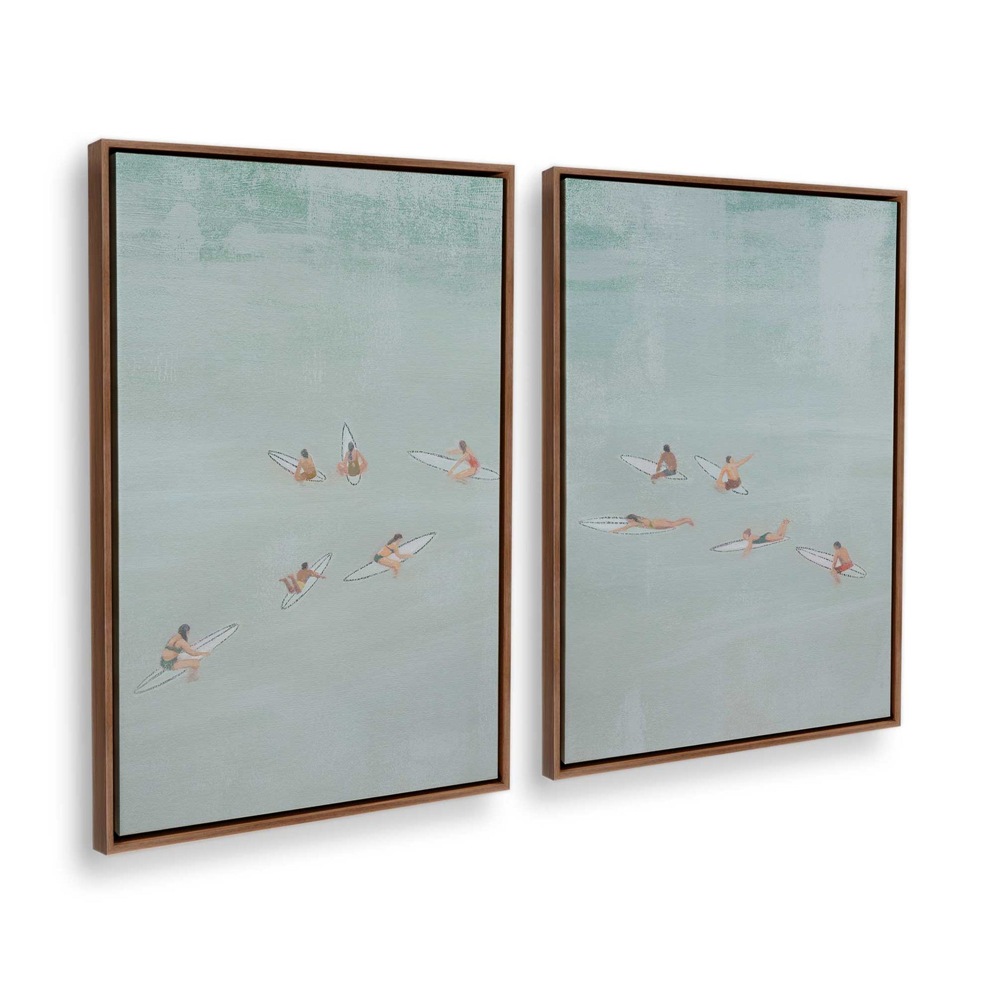 [Color:Walnut], Picture of art in a Walnut frame at an angle