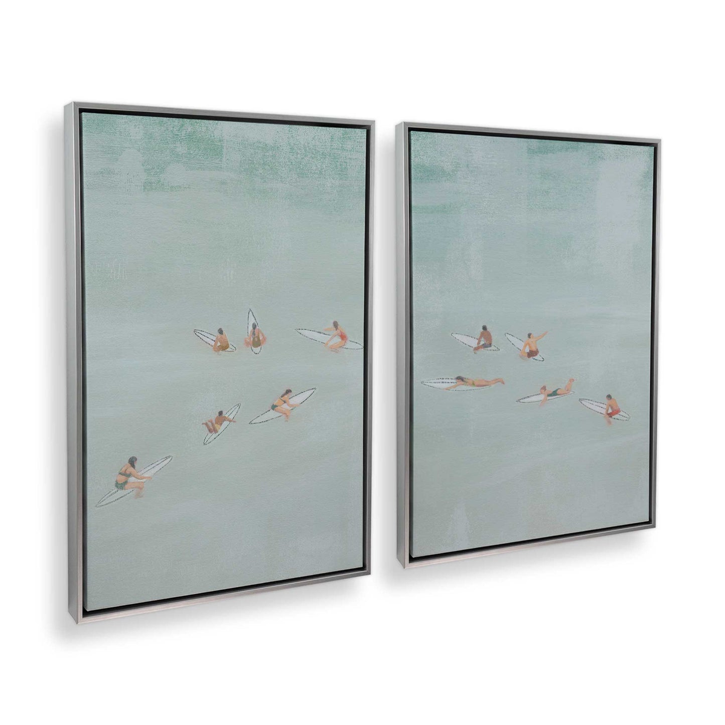 [Color:Polished Chrome], Picture of art in a Polished Chrome frame at an angle