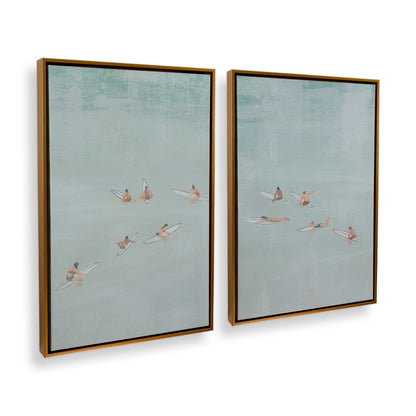 [Color:Polished Gold], Picture of art in a Polished Gold frame at an angle