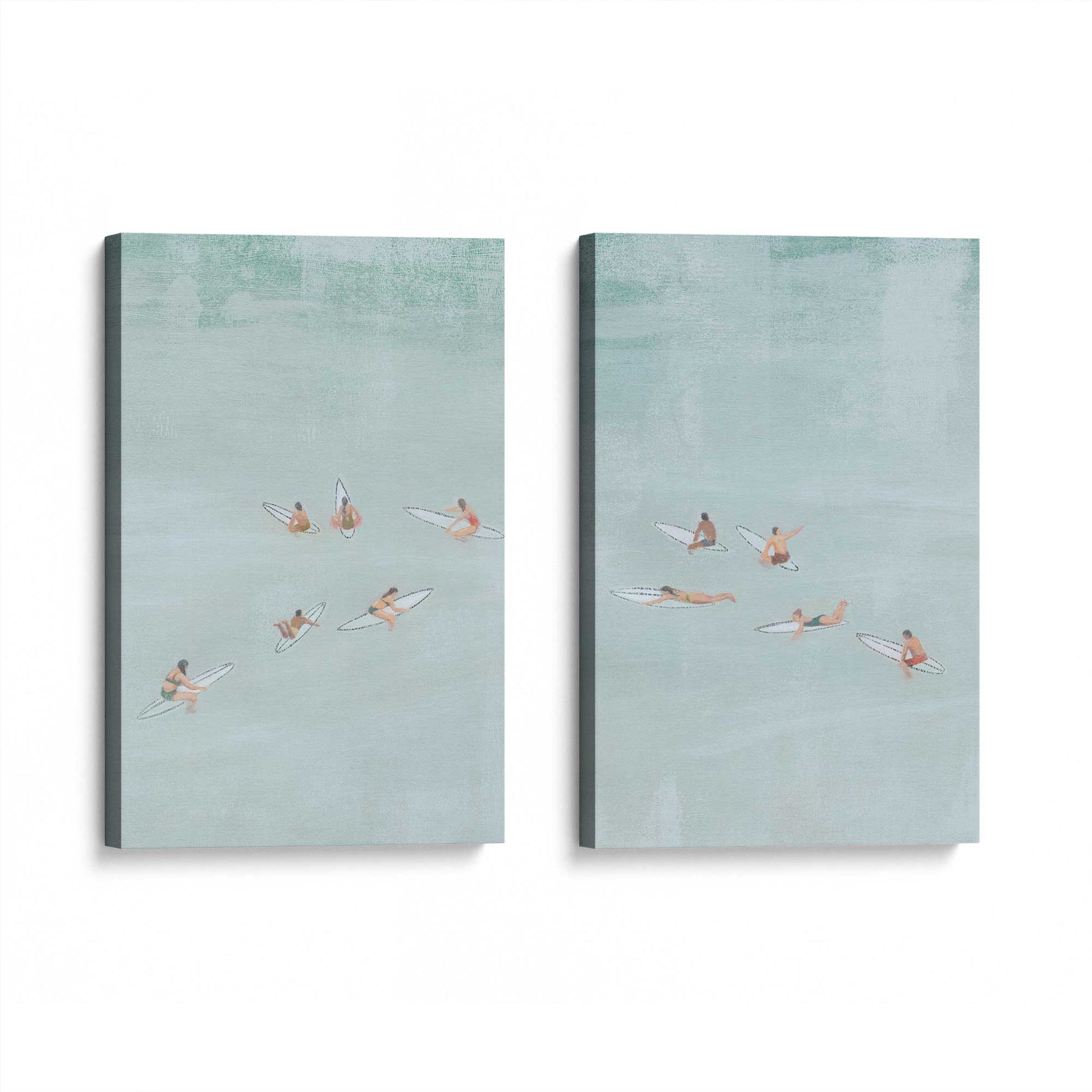 [Color:Stretched Canvas], Picture of art at an angle